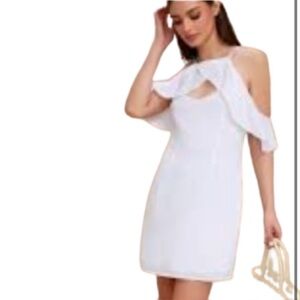 White off the shoulder dress by BB Dakota size 6